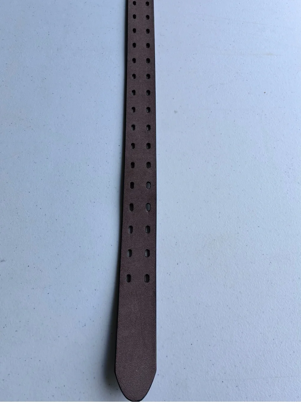 Kohl’s: 11UP0206 Adult Double Prong Perforated Leather Brown/Blk Belt Size-30-32